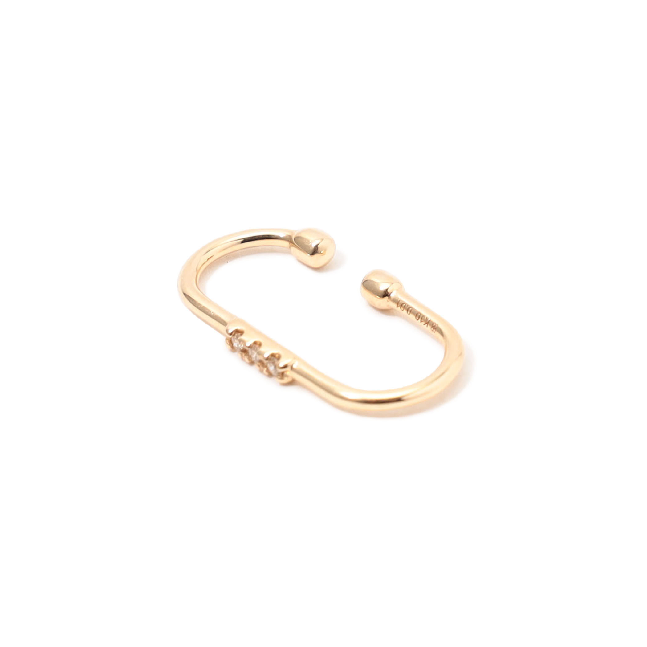 美品　ヒロタカ　イヤーカフ　hirotaka Hirotaka（ヒロタカ) Gossamer Double Line Diamond Ear Cuff