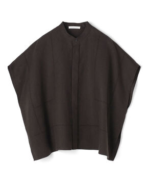 【一部WEB先行予約】フレンチリネン スタンドカラーシャツ