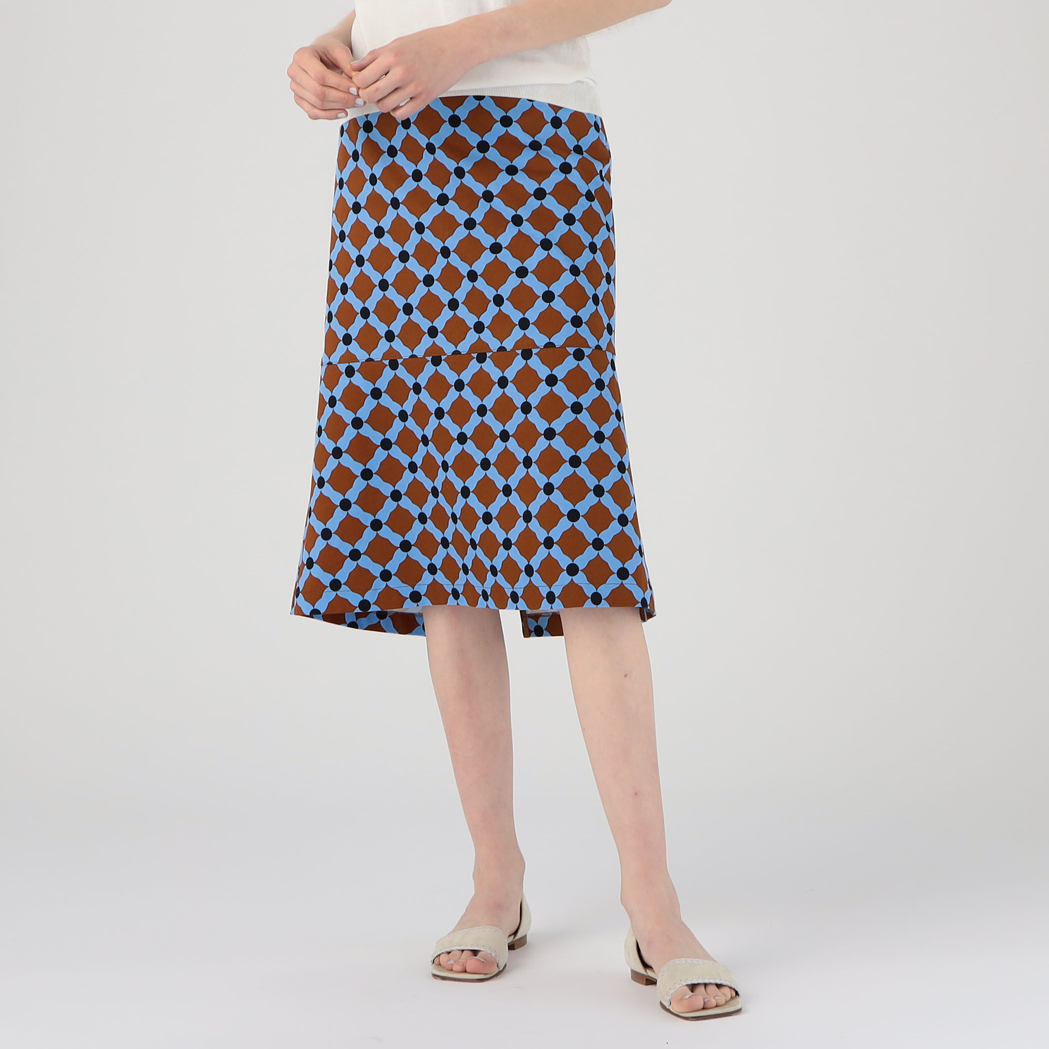 DT MaxMara ★ クロコダイルプリント スカート ETHEL 2色 ドライダブルクロス Iラインスカート｜トゥモローランド 公式通販