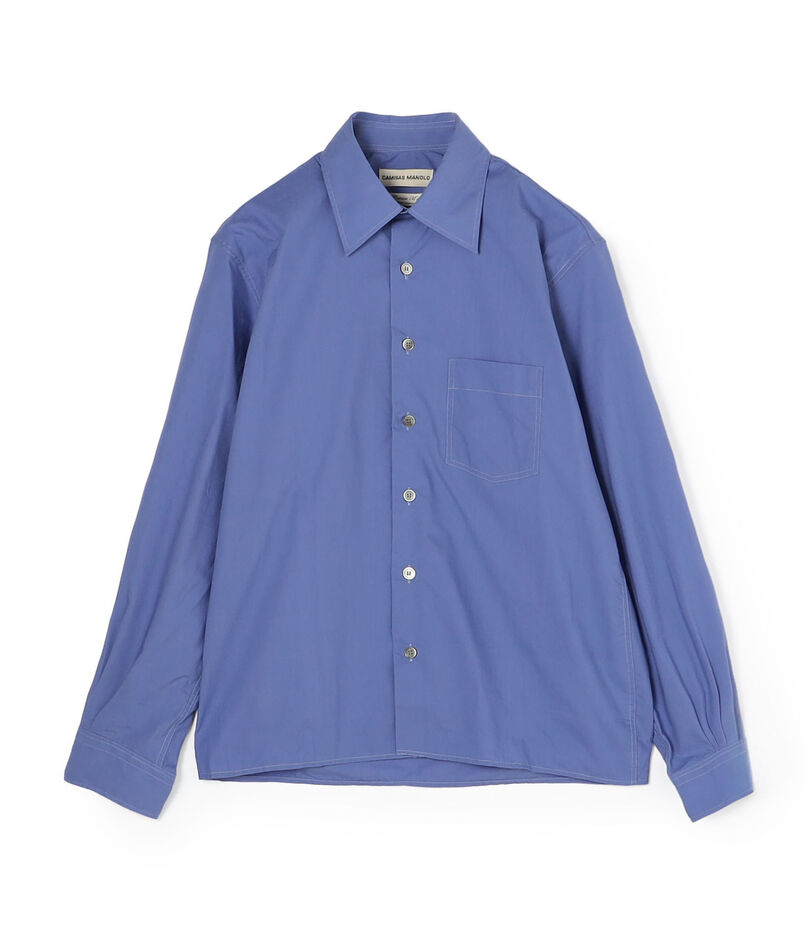 CAMISAS MANOLO CAMISA SHIRT コットンレギュラーカラーロングスリーブシャツ