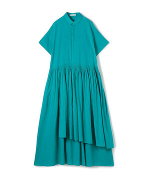 【WEB先行予約】インドコットン アシンメトリーヘムワンピース