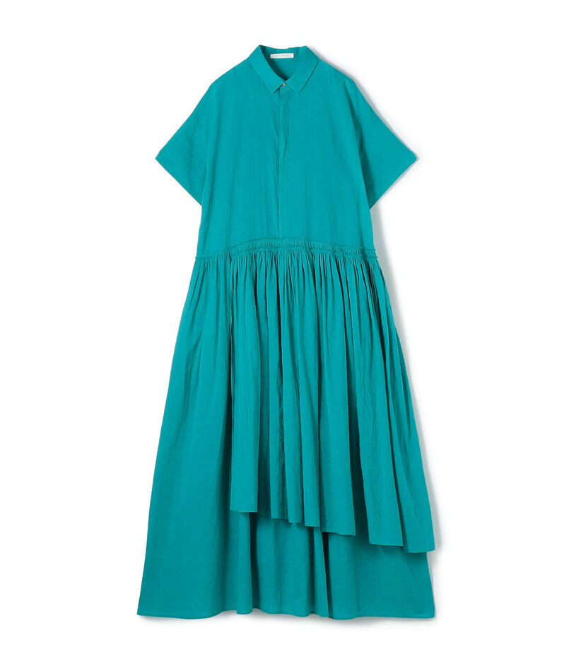 【WEB先行予約】インドコットン アシンメトリーヘムワンピース