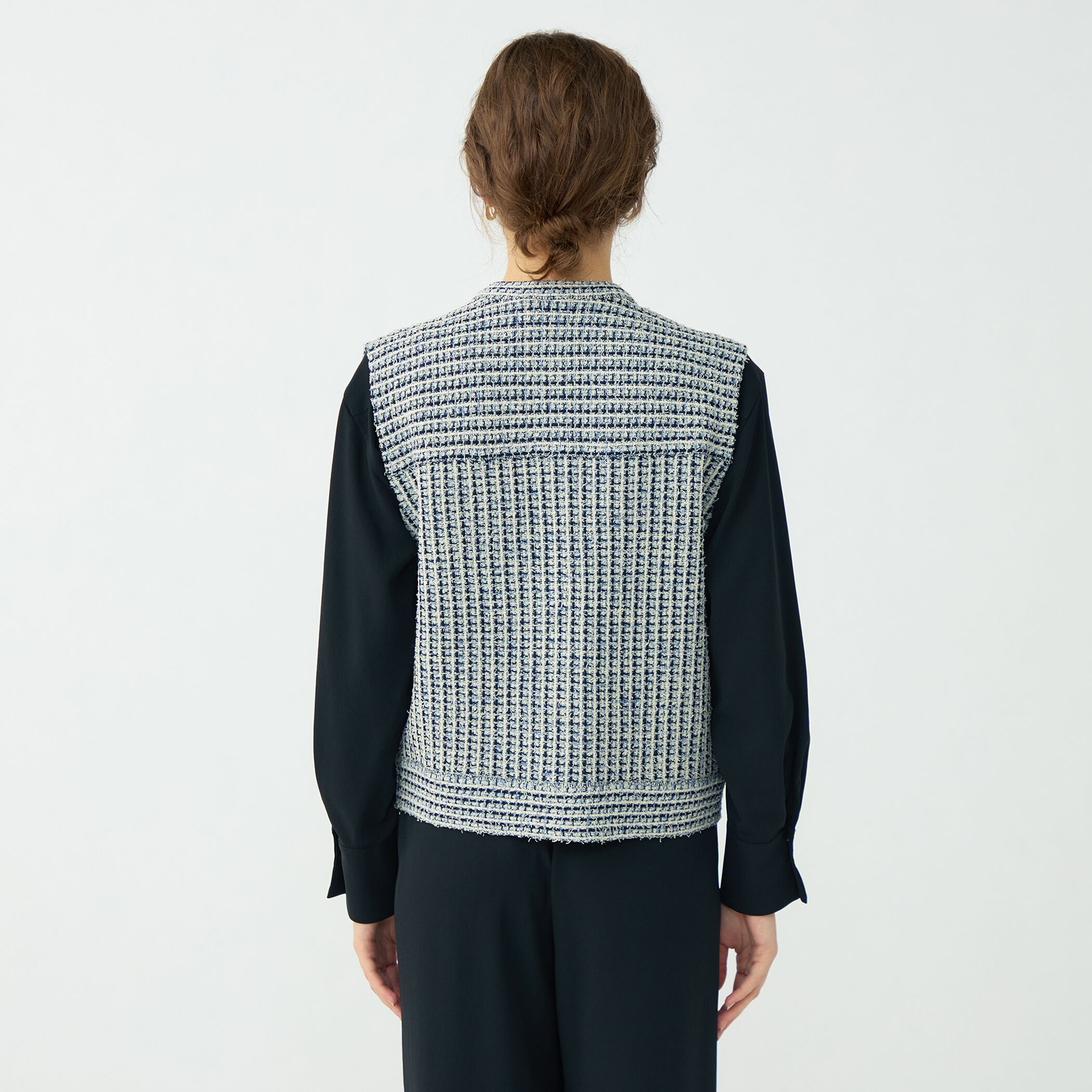 ミックスツイード ショートベスト｜トゥモローランド 公式通販