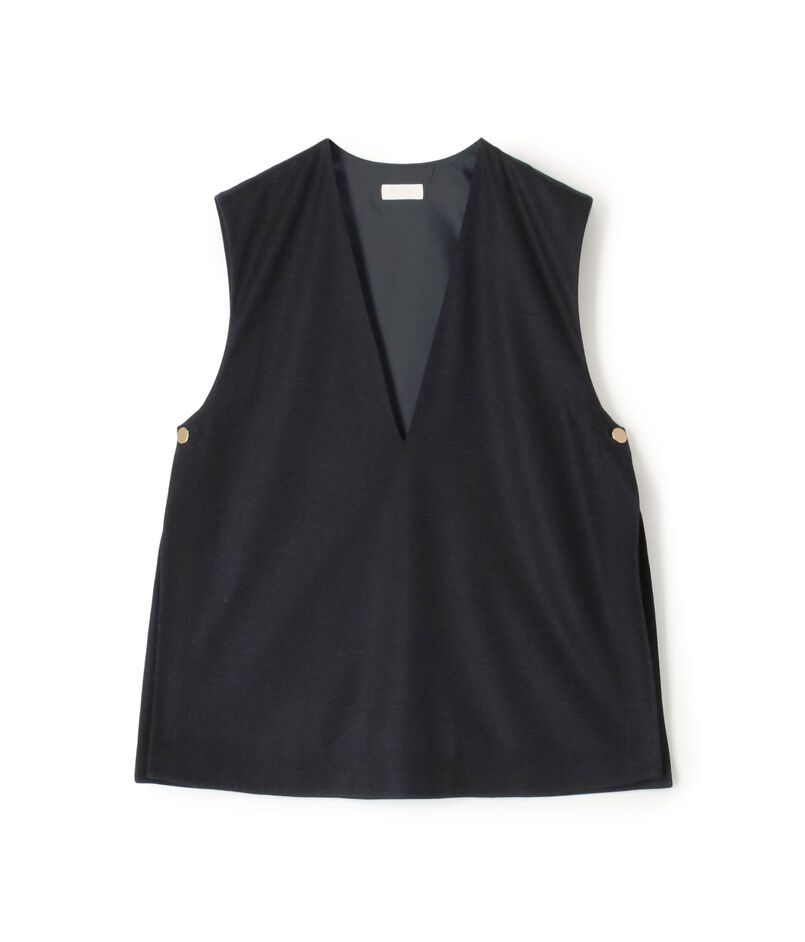 ウールスムース Vネックベスト