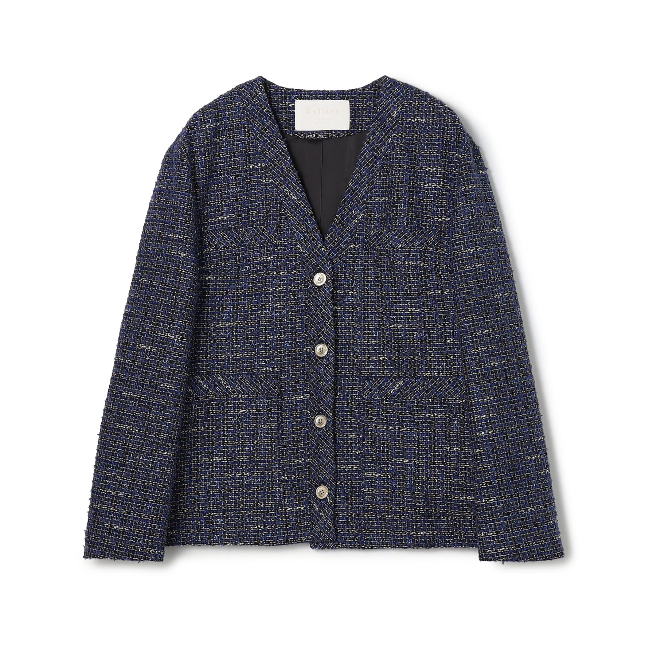 Ballsey ニットノーカラージャケット Ballsey ノーカラージャケット｜トゥモローランド 公式通販