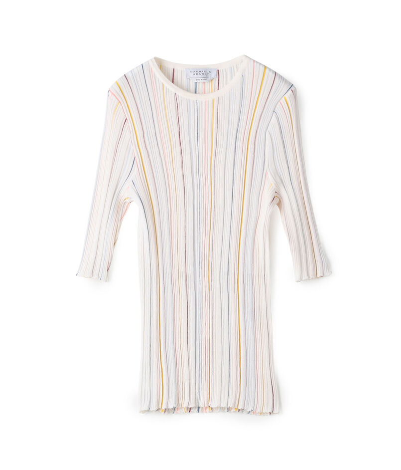 GABRIELA HEARST FITZ SS CREW STRIPES