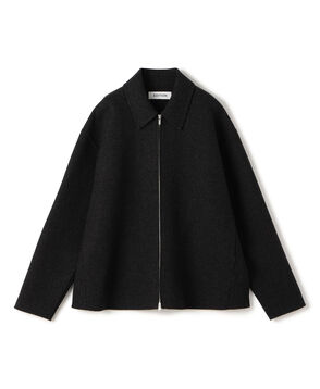 【WEB先行予約】ウールカシミヤ ダブルフェイス ジップブルゾン