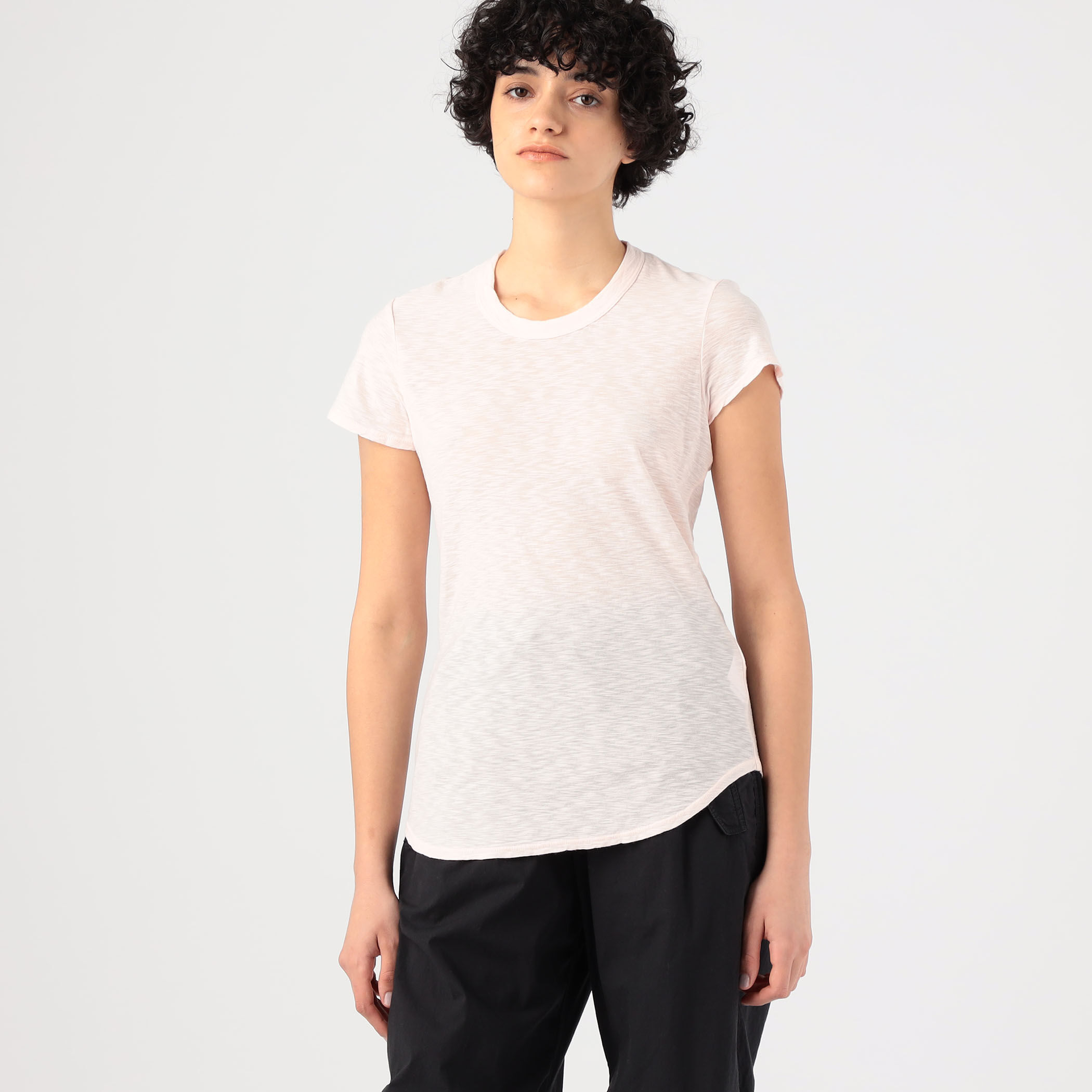 TOMORROWLAND / トゥモローランド スラブジャージー クルーネックTシャツ WUA3037 TOMORROWLAND｜スラブジャージー クルーネック Tシャツ WUA3037