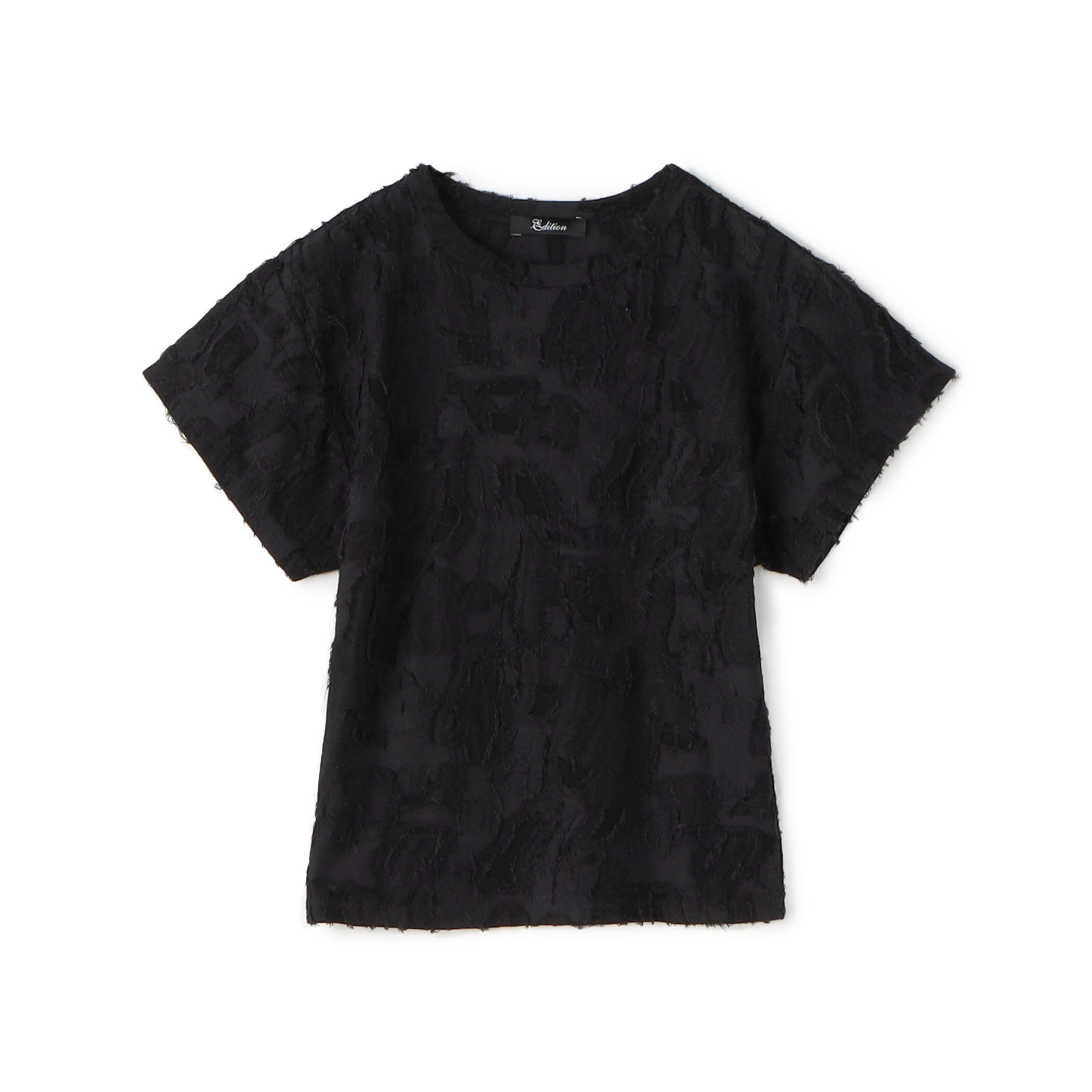 □バックカットジャカード ハーフスリーブトップス｜トゥモローランド 公式通販