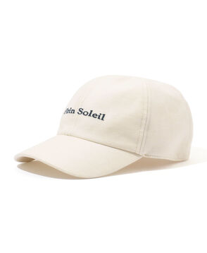 CRAMBES リネンコットン エンブロイダリー キャップ