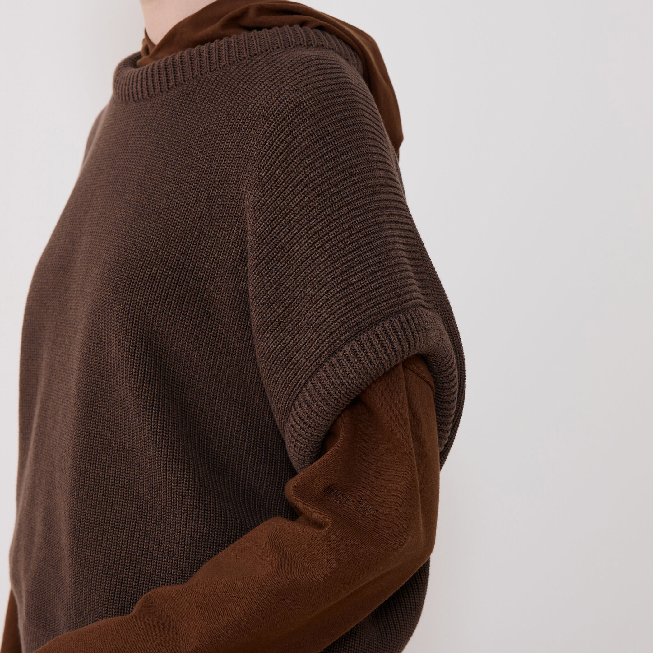 ギャルリーヴィー　フレンチウール ハンドニット フィッシャーマン　クルーネック Kerrywoollenmills KERRY WOOLLEN MILLS ケリーウーレンミルズ