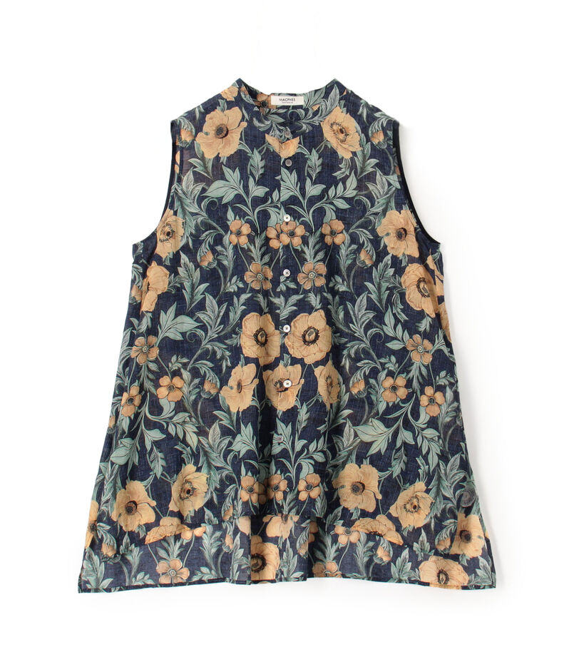 ウォールペーパープリント スリーブレスブラウス