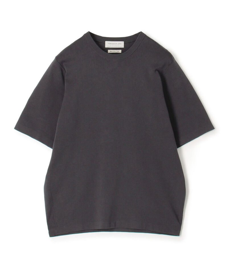 TOMORROWLAND tricot シーアイランドコットン ハーフスリーブクルーネックニット