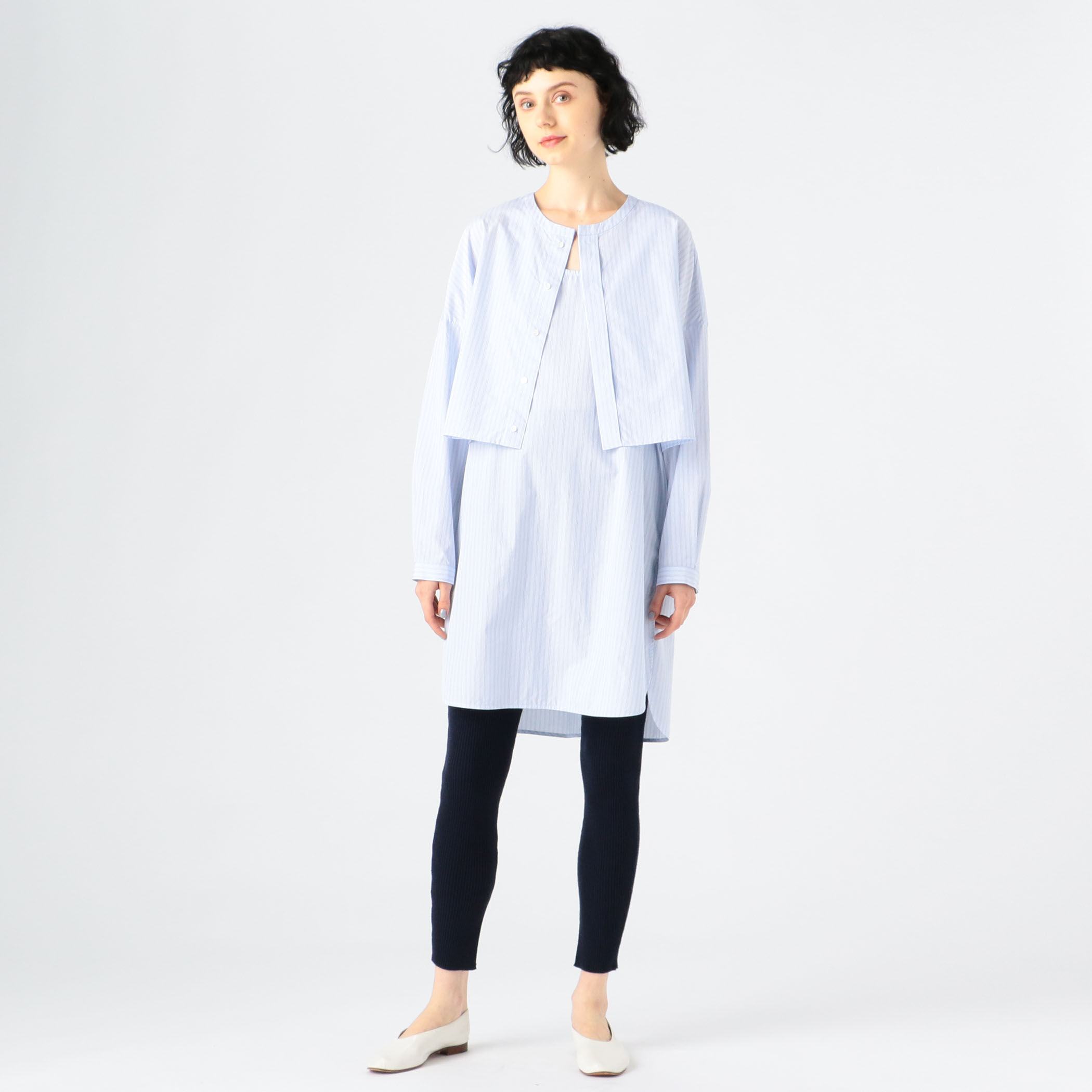 GALERIE VIE コットンブロードセパレートチュニックシャツ GALERIE VIE コットンブロード セパレートチュニックシャツ