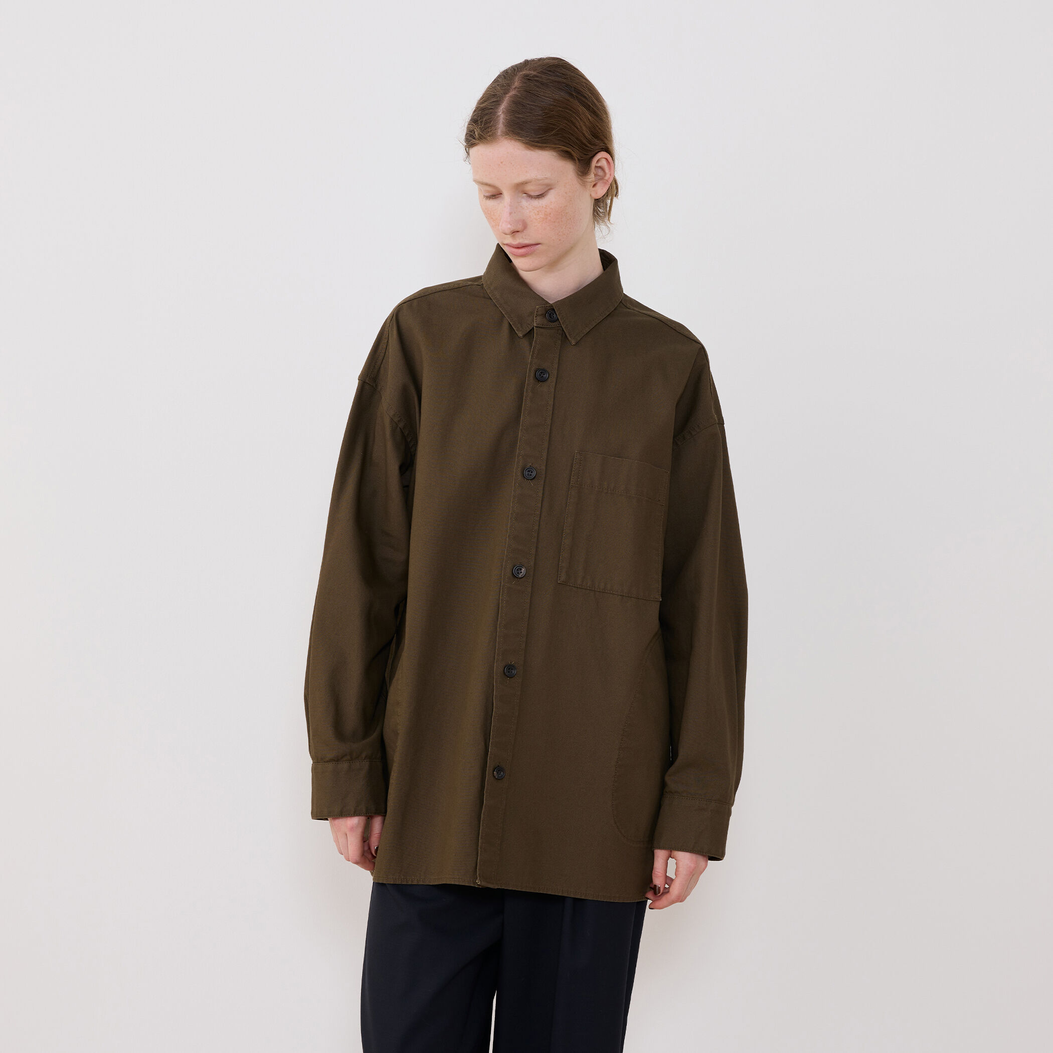 ワイドプルオーバー AURALEE (オーラリー) 裏起毛 ハイゲージ編み ハーフジップ スウェット