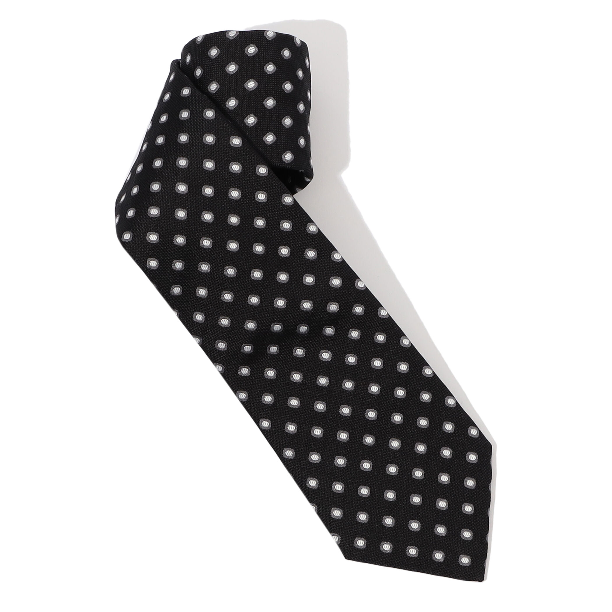 Seaward ＆ Stearn シルクプリント ドット柄ネクタイ
