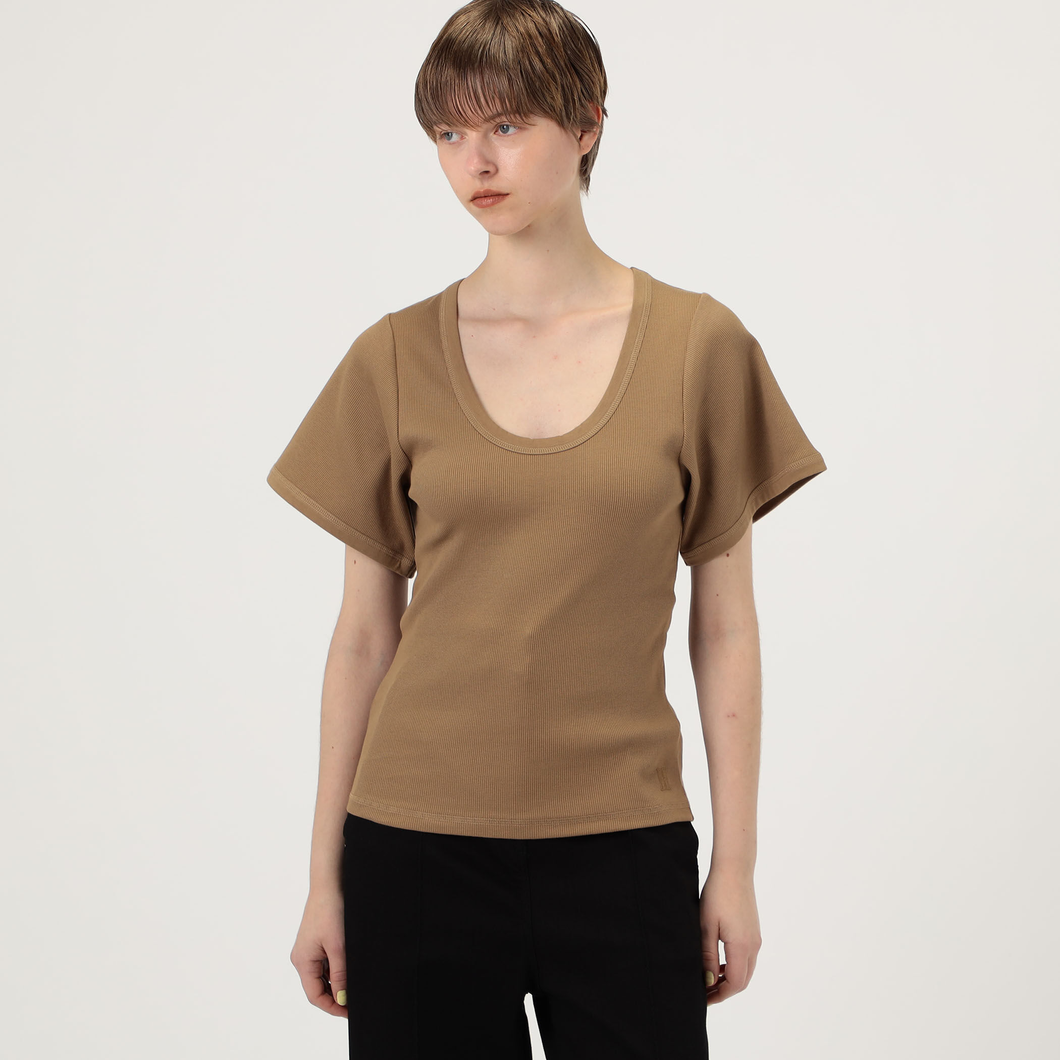 【TOMORROWLAND GOODS】BY MALENE BIRGER LUNAI　UネックTシャツ BY MALENE BIRGER LUNAI UネックTシャツ｜トゥモローランド 公式通販