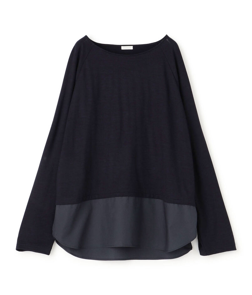 クリアウォッシャブル シャツコンビプルオーバー