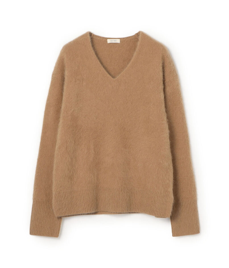 【WEB先行予約】フォックスカシミヤブレンド Vネックプルオーバー