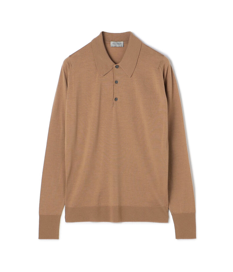JOHN SMEDLEY 30G EASY FIT ウール ニットポロシャツ DORSET