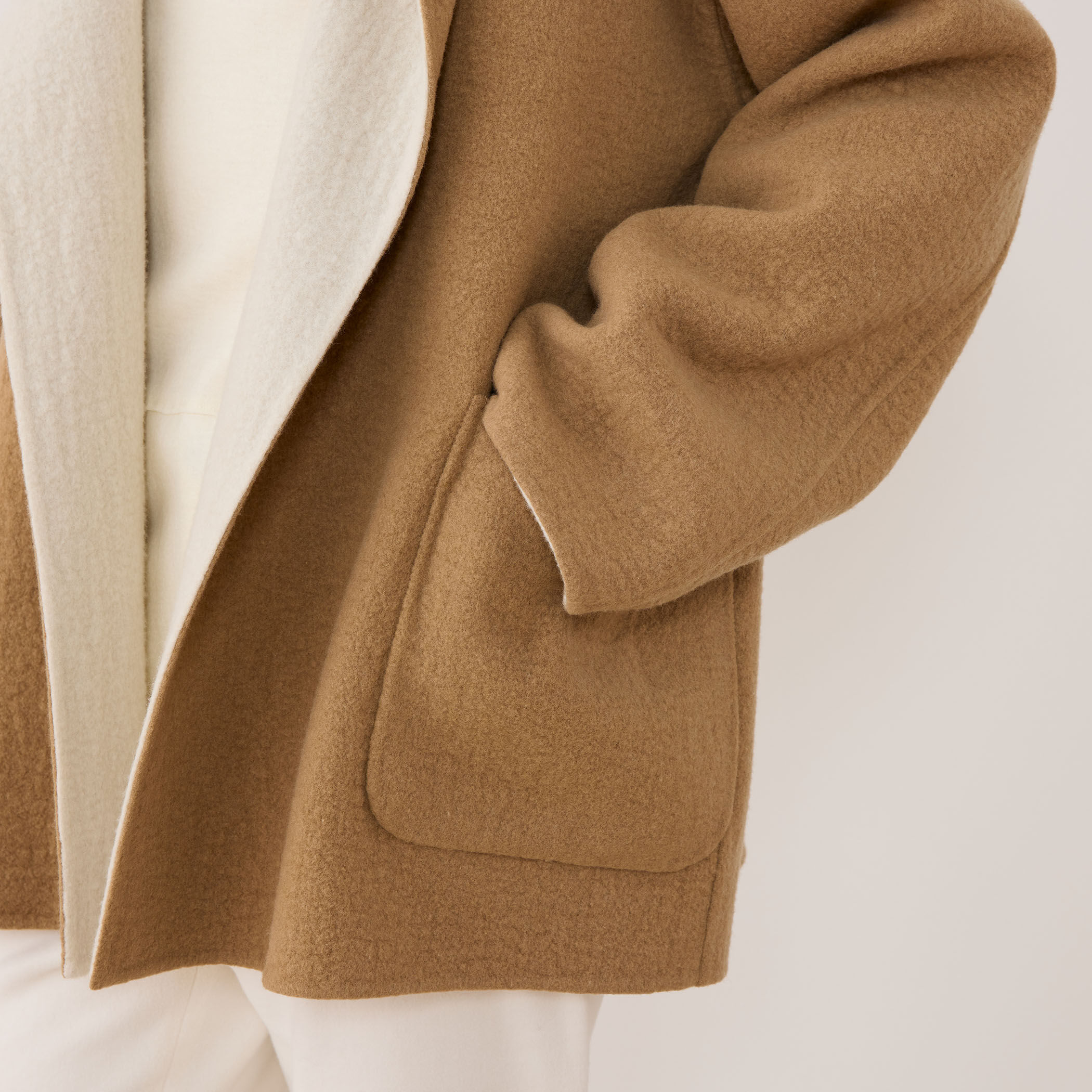 シープライクダブルフェイス フーデッドコート｜トゥモローランド 公式通販