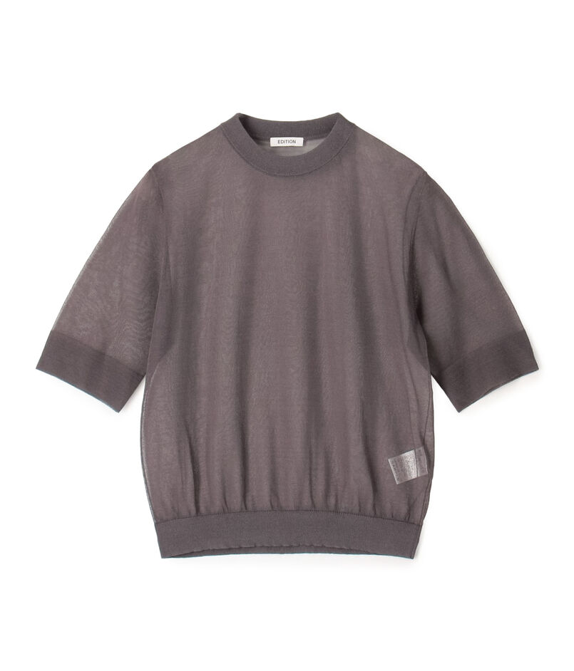 シアーニット クルーネックプルオーバー