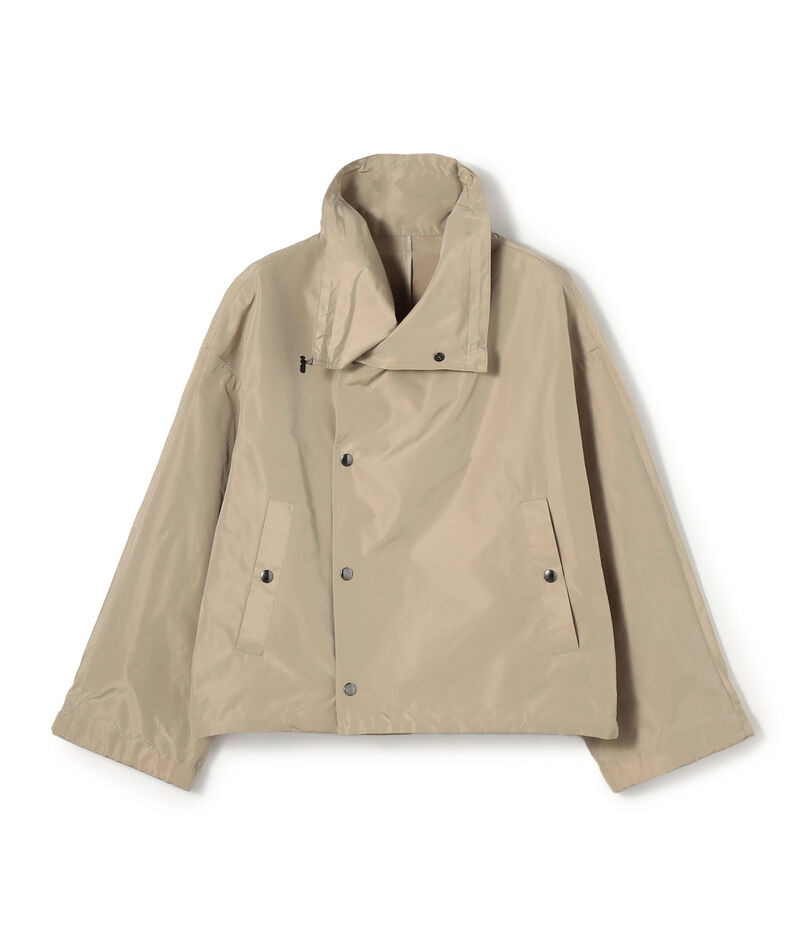 メモリータフタ ハイネックショートブルゾン