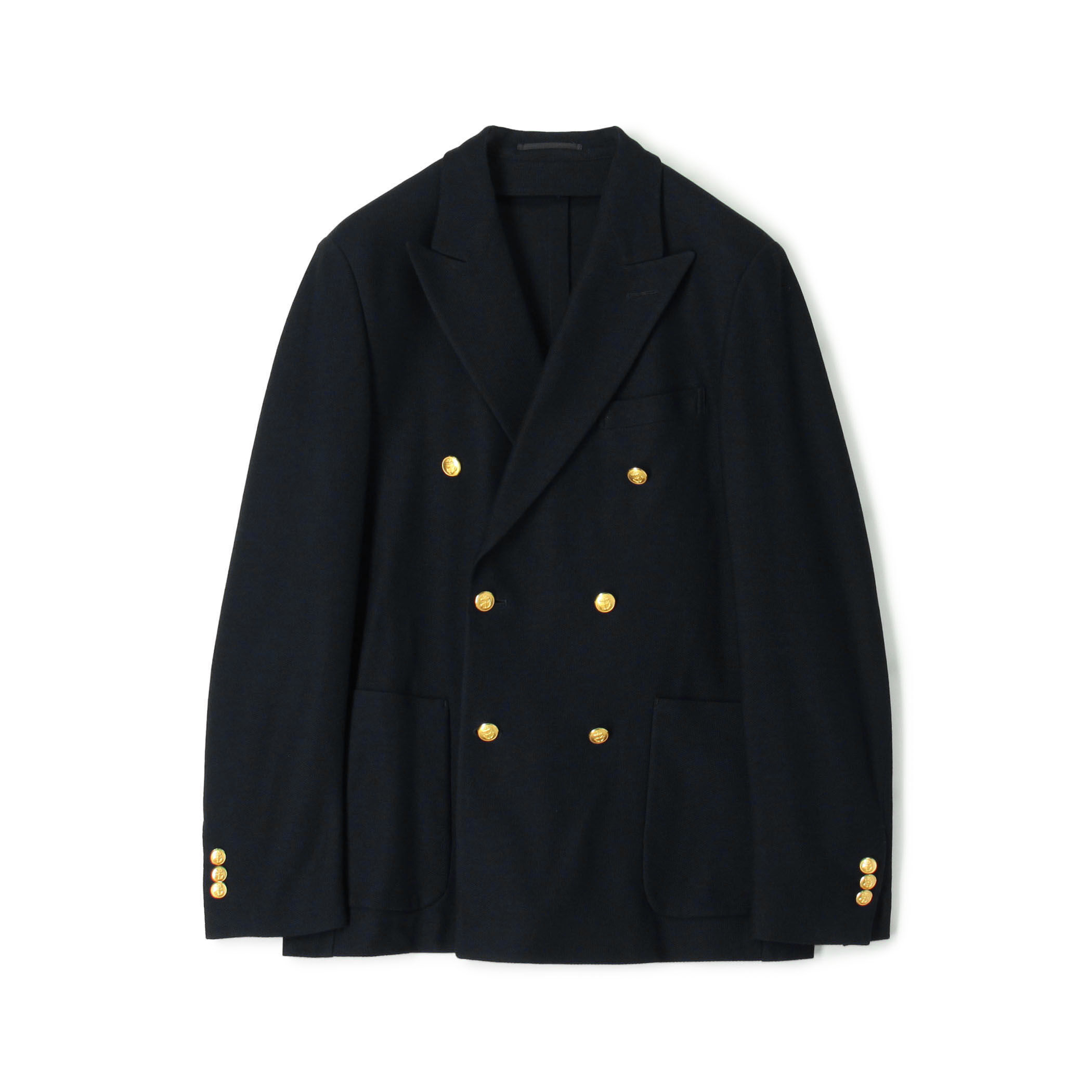 □コットンダブルニット ダブルブレステッド6Bブレザー DONDY