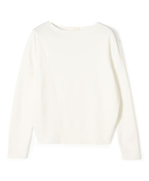 スビンコットン ボートネックプルオーバー