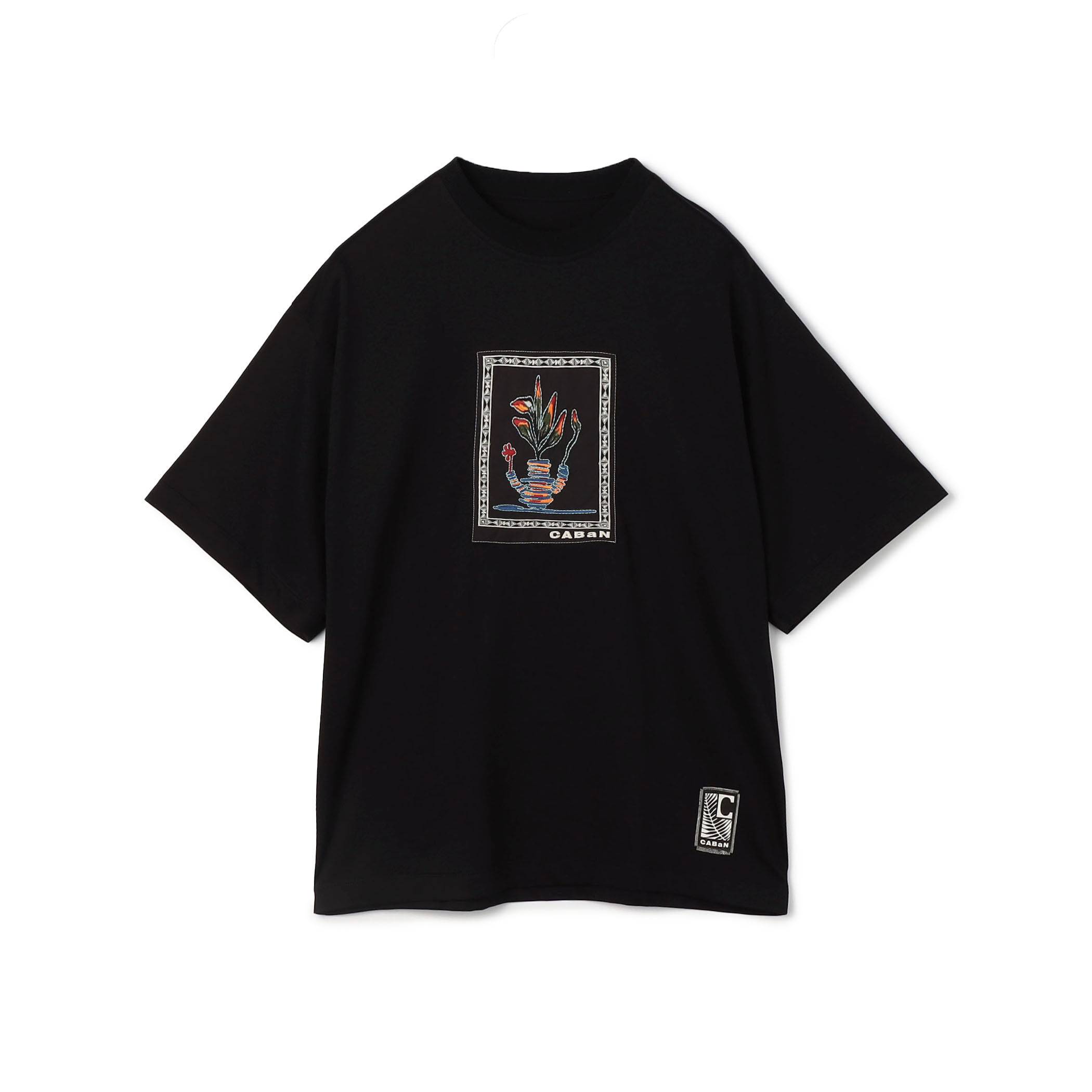 CABaN スビンコットン アフリカンエンブロイダリーTシャツ