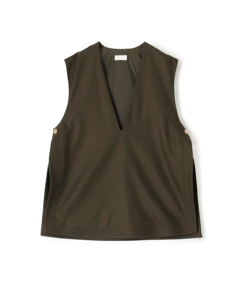 ウールスムース Vネックベスト