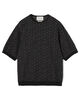 TOMORROWLAND tricot ジオメトリック柄 コットンハーフスリーブ ニット