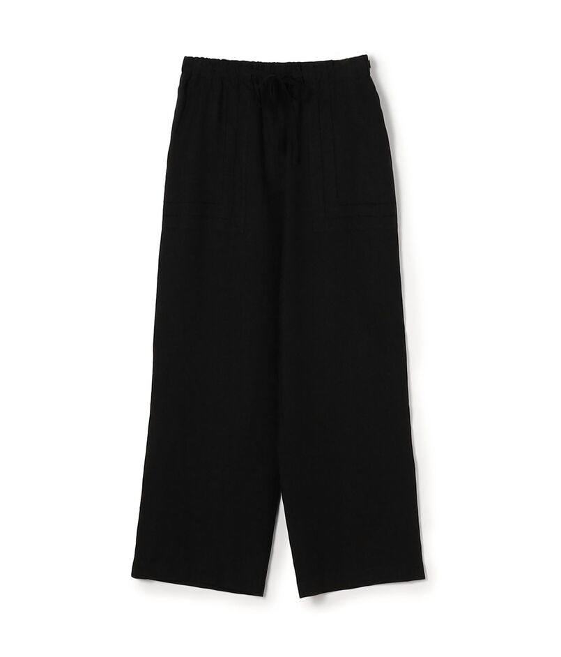 リブコンビフレンチリネン ワイドイージーパンツ