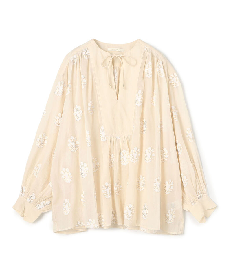ne Quittez pas COTTON VOILE SEDUM ブラウス
