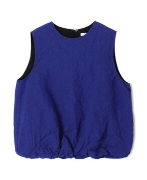 ランダムリネン バルーンノースリーブブラウス