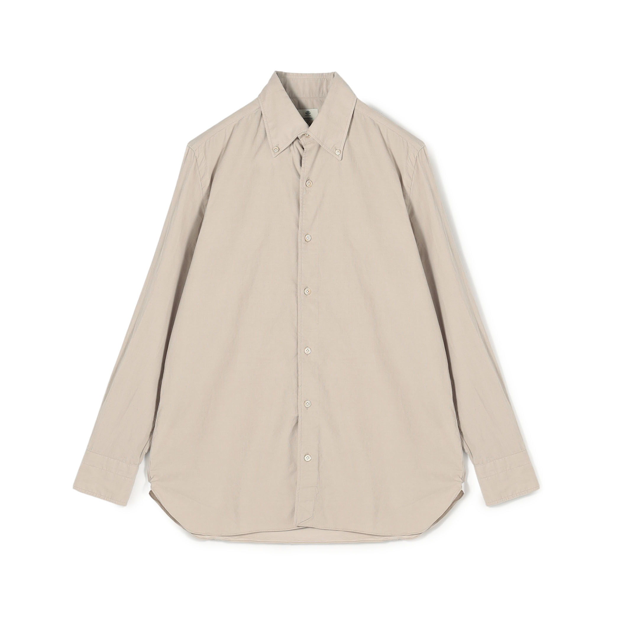 【良品（定価3.5万）】Luigi Borrelli コーデュロイシャツ 茶 別注】LUIGI BORRELLI GABLE コットンコーデュロイ ボタンダウンシャツ