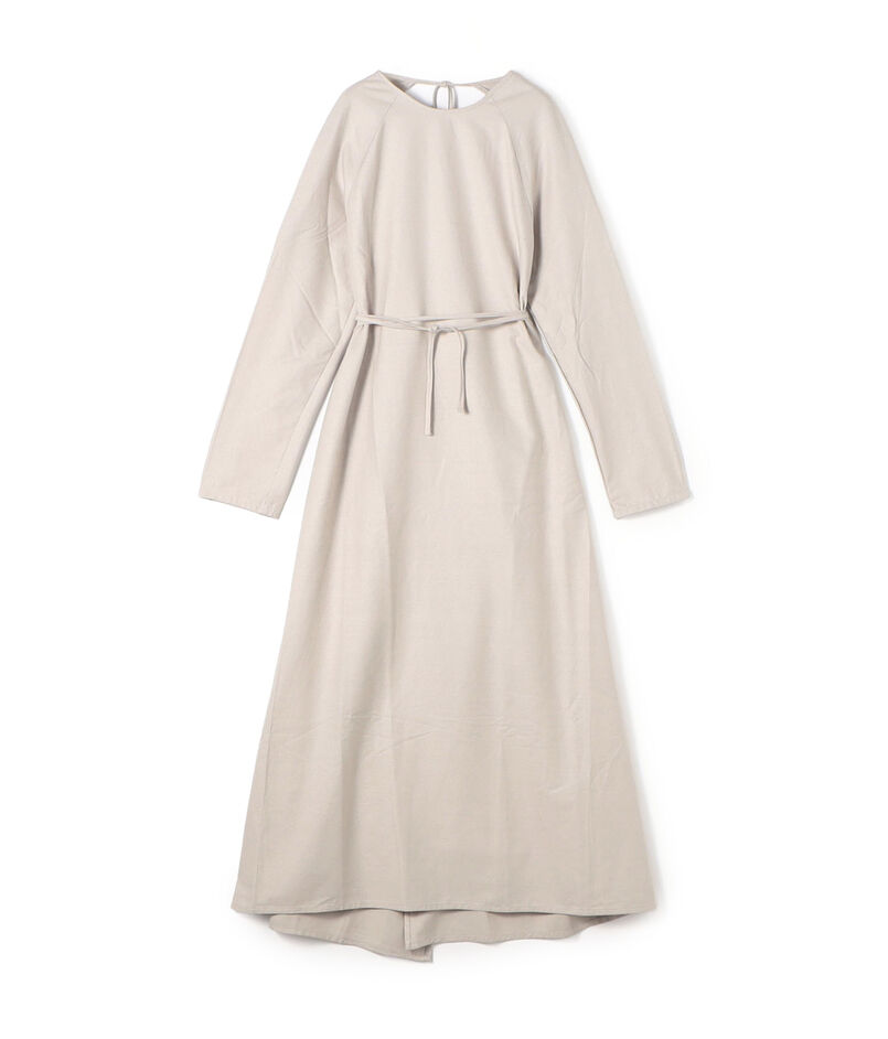 BASERANGE シルク エプロンドレス