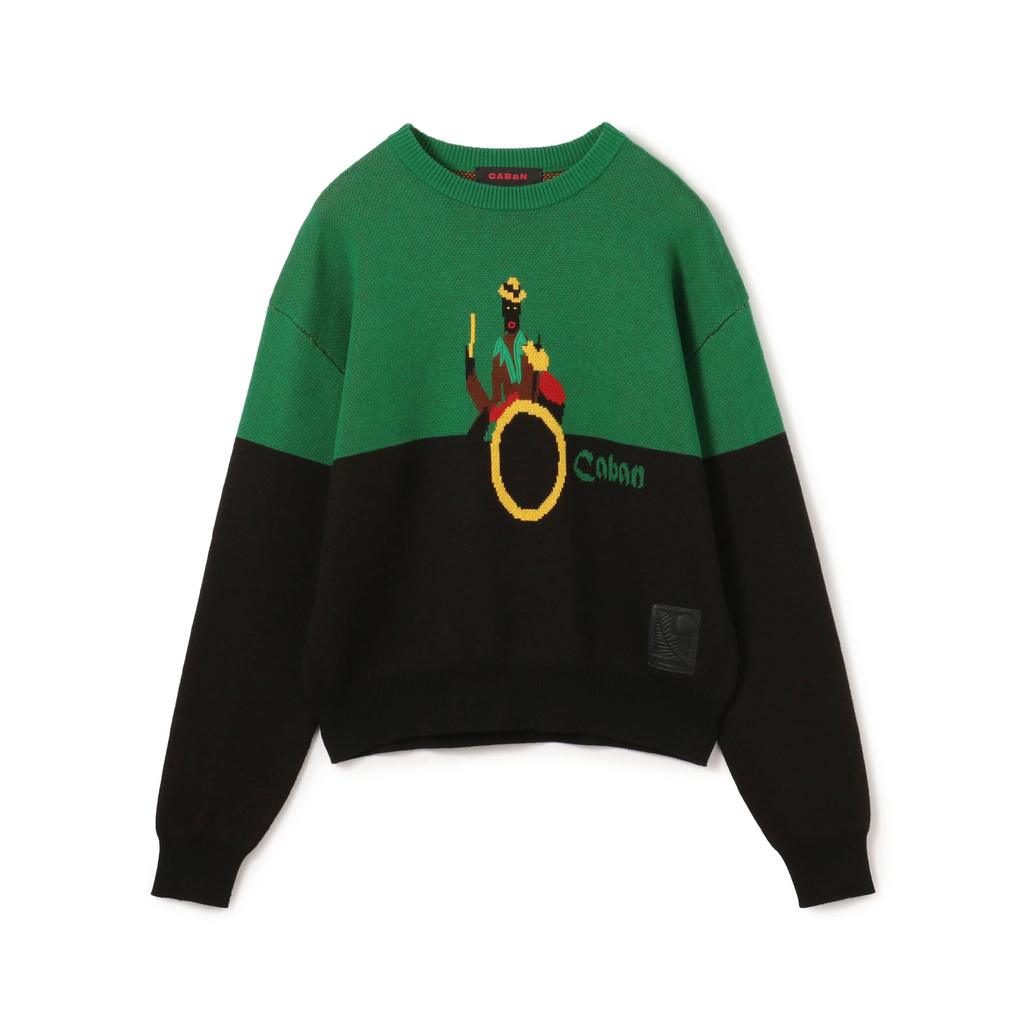 キャバン CABaN カシミヤ混クルーネックプルオーバー ネイビー サイズ：S CABaN コットンカシミヤ クルーネックプルオーバー
