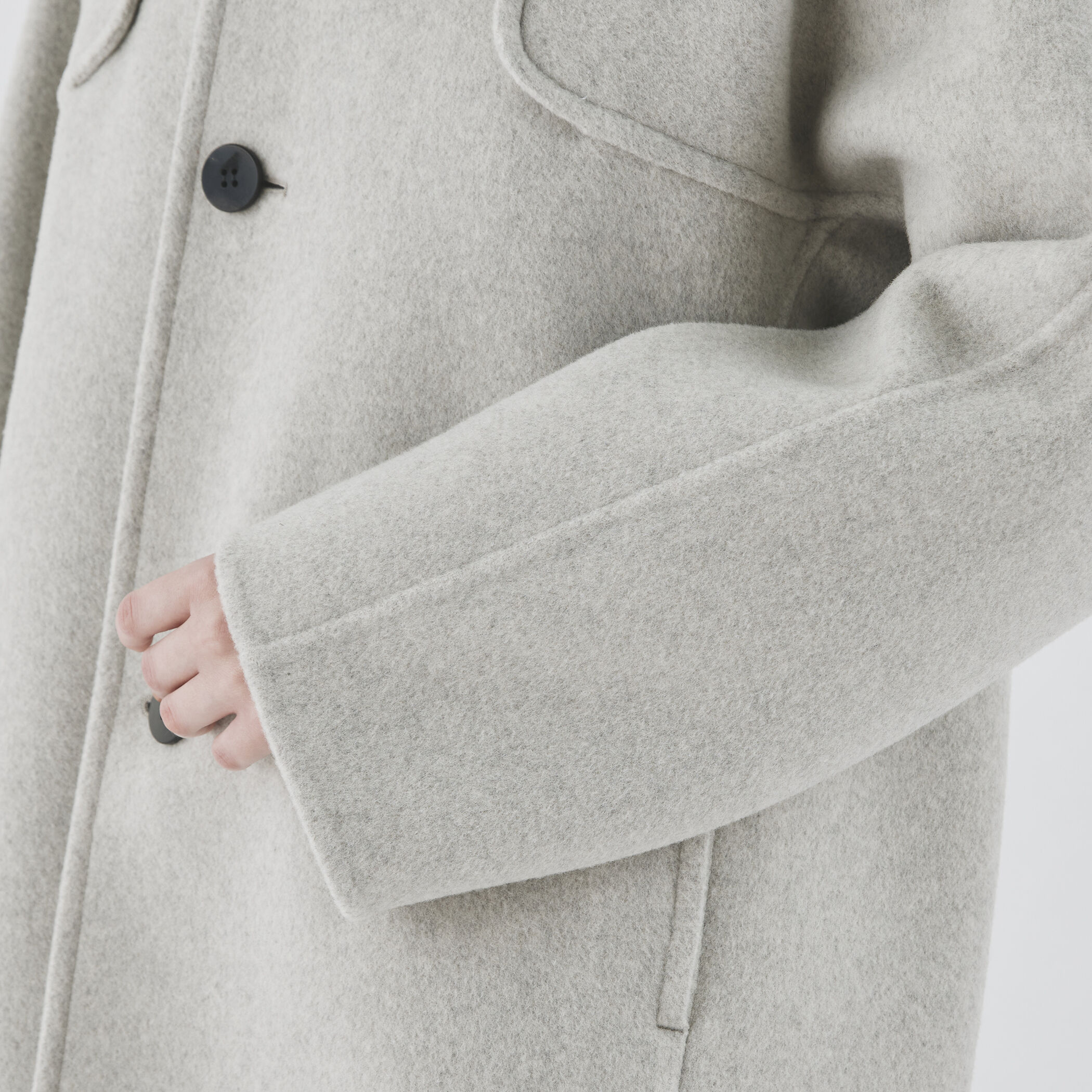 ウールカシミヤダブルフェイス フーデットコート｜トゥモローランド