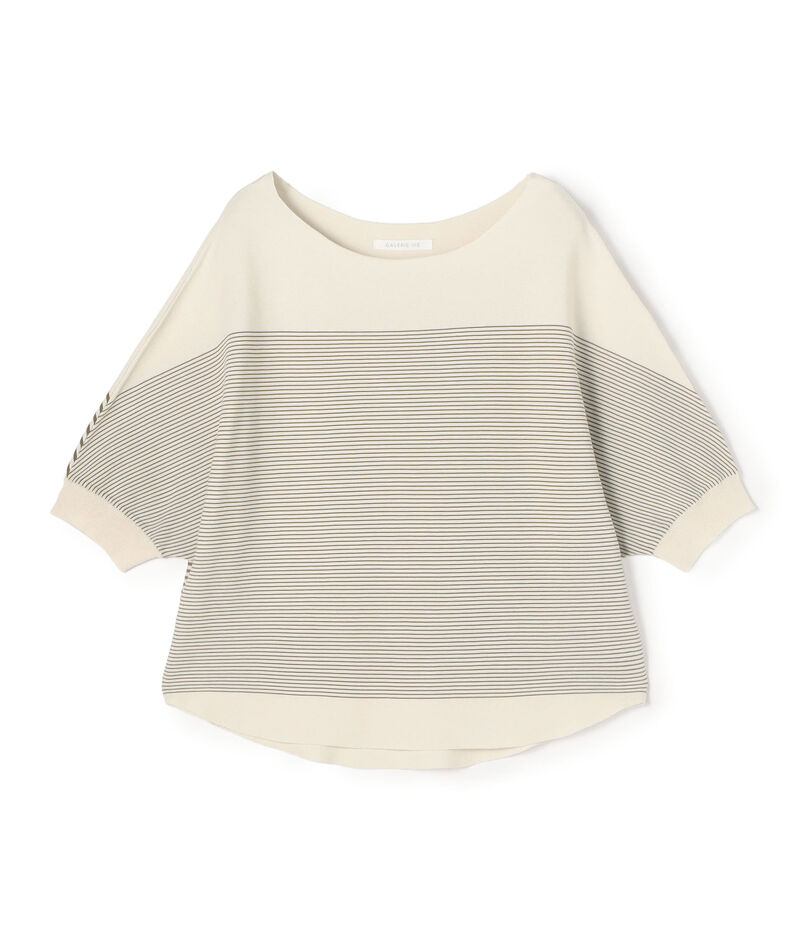 クレープコットンガーター ドルマンスリーブプルオーバー