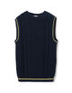 KNIT BRARY クルーネックニットベスト