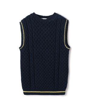 KNIT BRARY クルーネックニットベスト