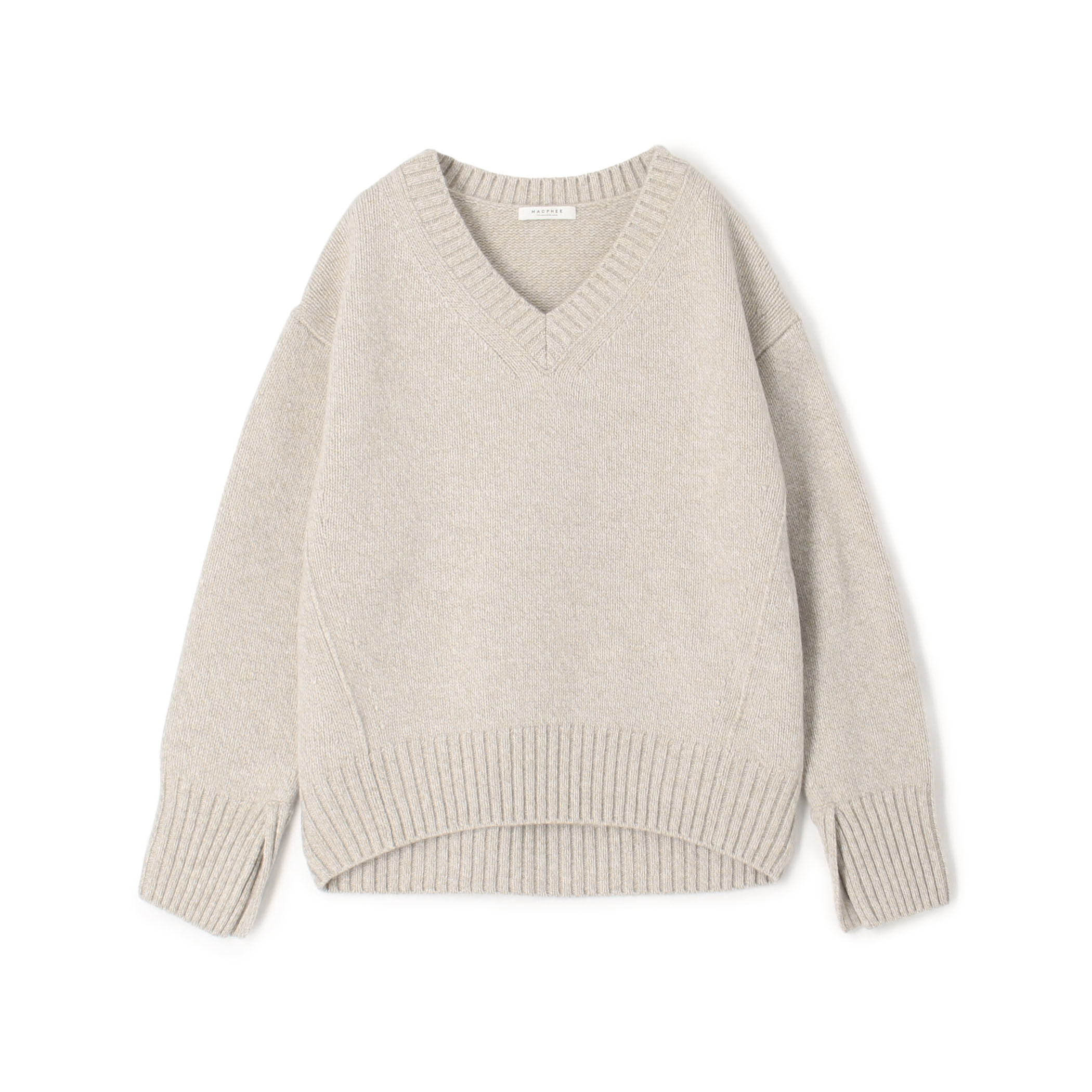【美品】トゥモローランド　マカフィー　ラムカシミヤ混　カーデ　ゆったり　S ラムカシミヤ クルーネックプルオーバー｜トゥモローランド 公式サイト
