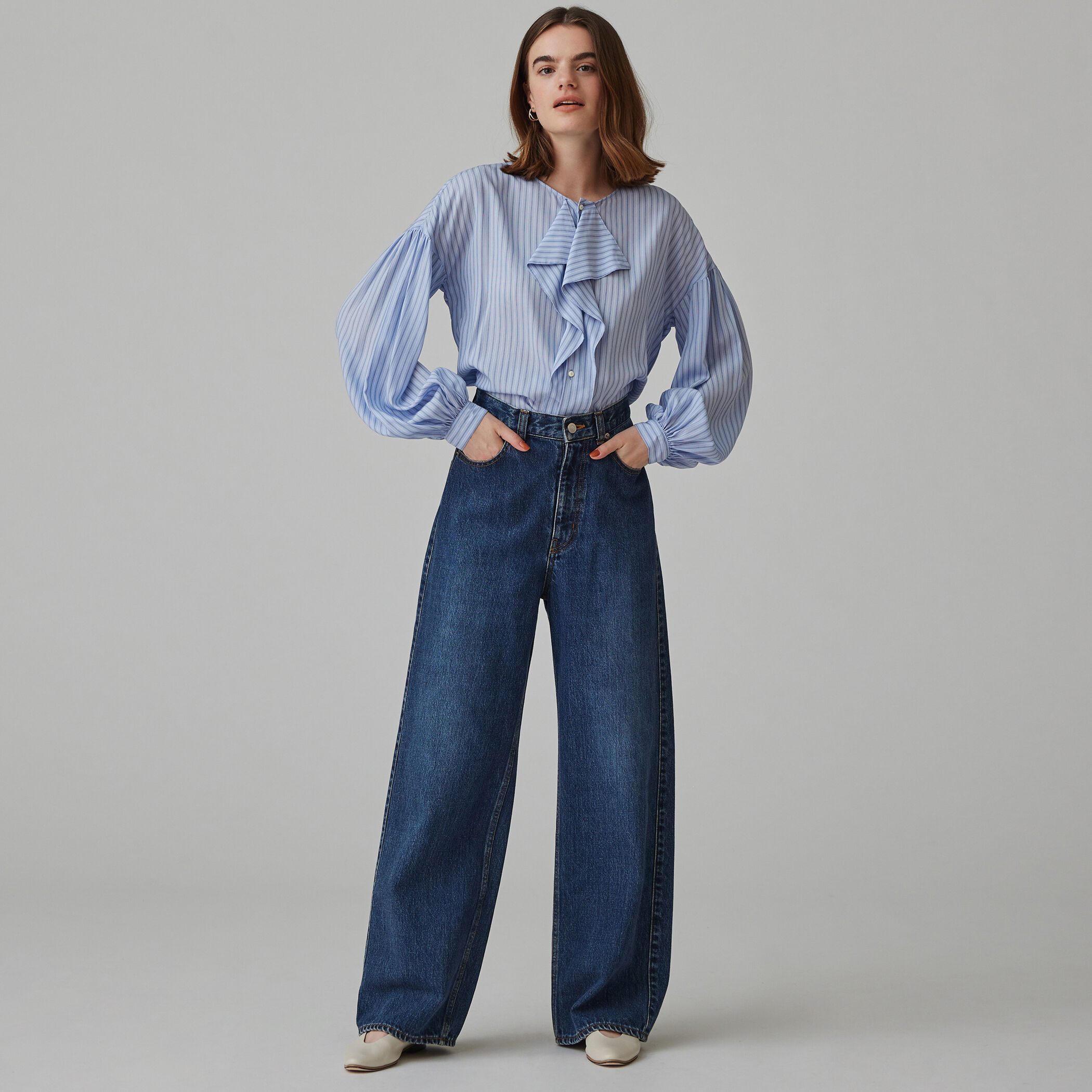 tomorrowland MACPHEE デニム ワイドストレートパンツ