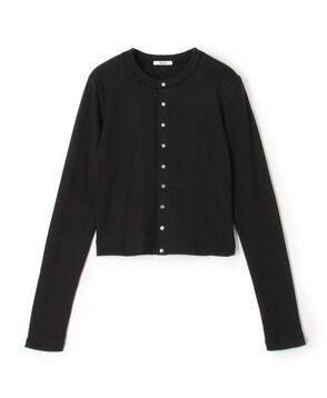 コットンモダールフライス カーディガン