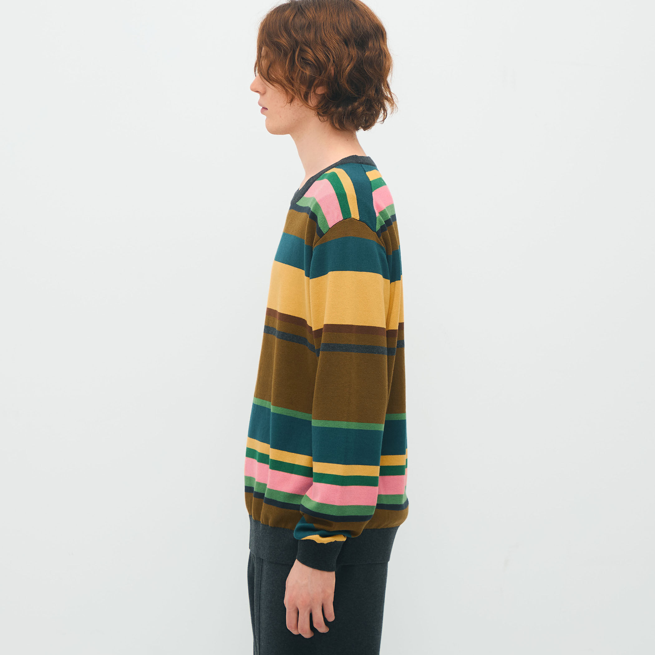 CABaN コットンカシミヤクールネックセーター CABaN セーター ニット コットンカシミヤ クルーネックプル