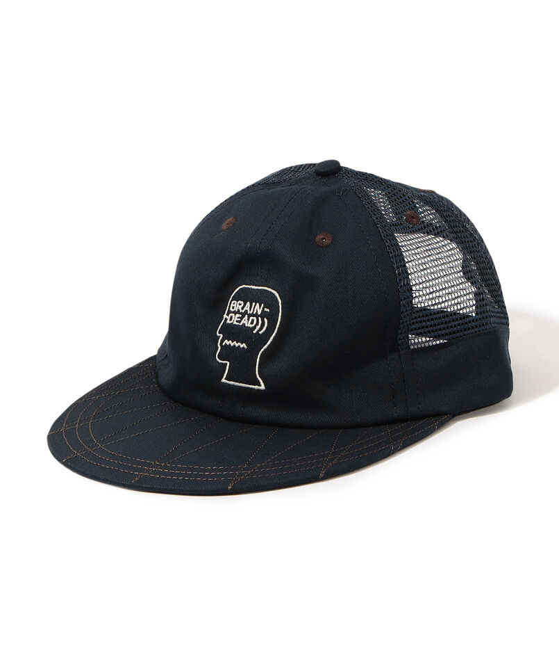 BRAIN DEAD LOGOHEAD LONGBRIM HAT