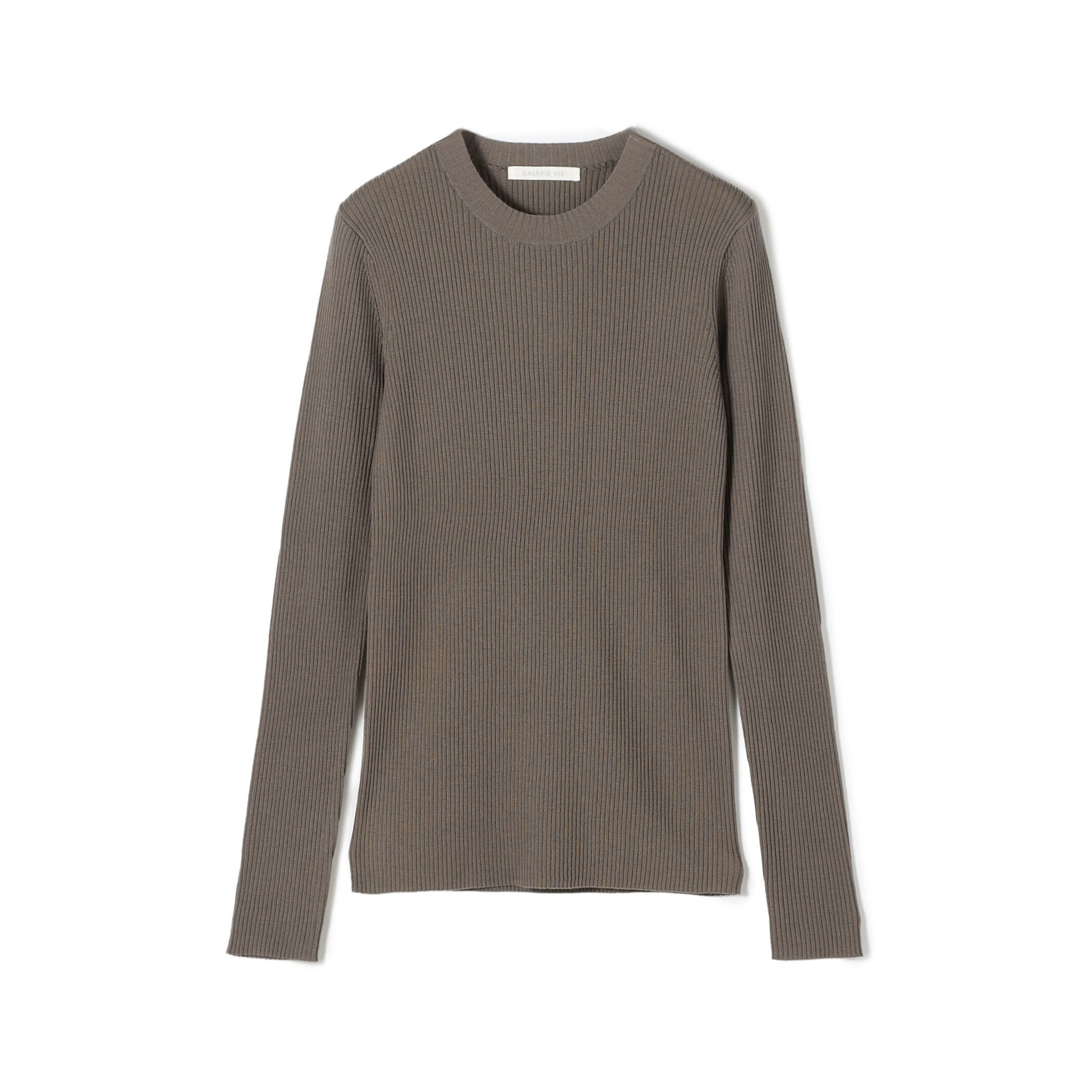 GALERIE VIE プルミエールウールリブ クルーネックプルオーバー プルミエールウールリブ クルーネックプルオーバー｜トゥモローランド