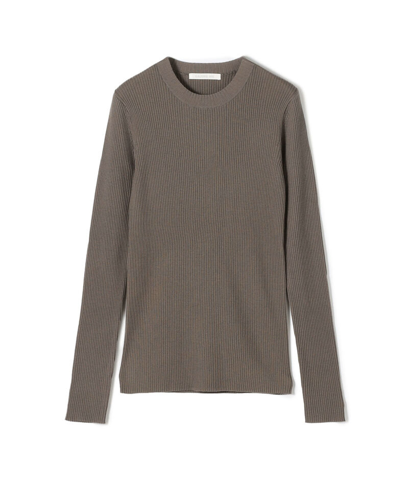 プルミエールウールリブ クルーネックプルオーバー