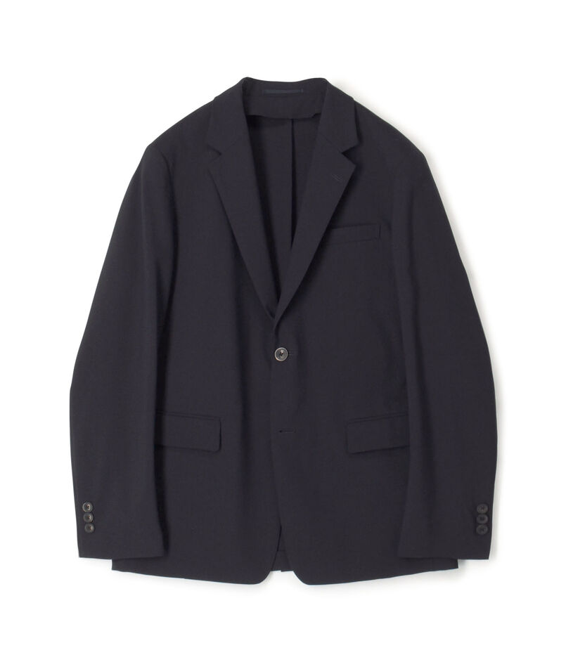 ウールポリエステル シングルブレステッド2Bジャケット